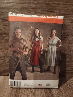 Simplicity 8074 Misses Costume Size 14-22 Long Tunic Jedi Sewing Pattern UNCUT - Image 1 of 3