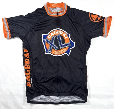 Camiseta deportiva de ciclismo Primal Ragbrai para hombre grande 40 años cremallera completa 2013 Foto 1 de 4