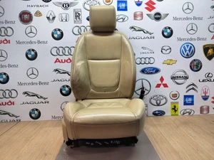 JAGUAR XF X250 SPORTBRAKE 12-15 FRONT RIGHT DRIVER LEATHER SEAT IN CREAM SEL KG - Picture 1 of 19