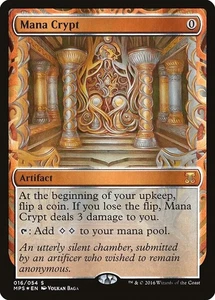 FOIL Mana Crypt (LP) Masterpiece Series Kaladesh Inventions MTG Magic Gathering - Foto 1 di 1