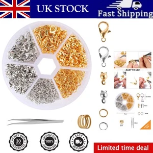 462pcs Gold Lobster Clasps & Jump Rings Kit for Exquisite DIY Jewelry Crafts - Picture 1 of 9