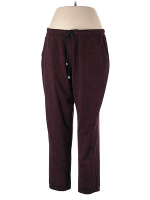 Pantalones informales rojos para mujer H By Halston L Foto 1 de 2