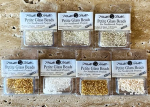 Vintage Mill Hill Petite Glass Beads Lot of 7, new and sealed - Picture 1 of 5