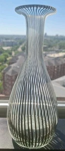MCM 10.5” Dino Martens Mezza Filigrana Aureliano Toso Murano Stripe Swirl Vase - Picture 1 of 6