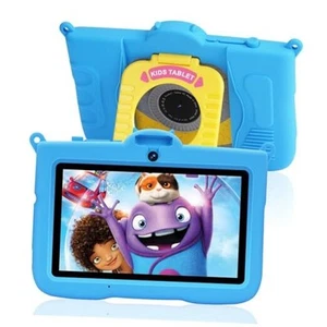 Kids Tablet 7 inch Android 13 Tablet for Kids,8GB RAM 64GB ROM 128GB Blue - Picture 1 of 8