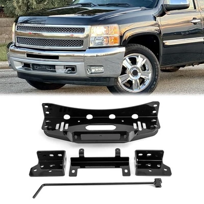 Soporte de montaje de cabrestante oculto para Chevy Silverado 1500 GMC Sierra 1500 2007-2013 Foto 1 de 4