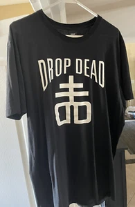 RARE DROP DEAD SHIRT LARGE bring me the horizon oli sykes punk gothic jacket - Picture 1 of 1