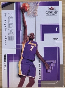 2003-04 Fleer genuino Brian Cook radiocontrol novato genuino lado positivo #D/799 - Imagen 1 de 2