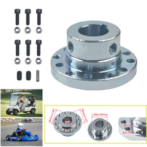 Dual use 6 Hole Rear Axle Sprocket Brake Disc Hub 3/4 Bore For Go Kart Golf Cart - Picture 1 of 11