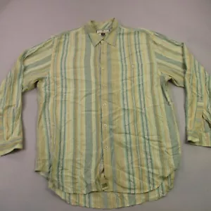 Tommy Bahama Shirt Mens XL Long Sleeve Button Front Lightweight Stripe - Picture 1 of 11
