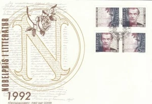 Sweden 1992 nobel prize FDC face value price - Picture 1 of 1
