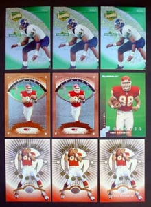 1997 Donruss Preferred Leaf Playoff Tony Gonzalez 9 Card Lot RC Rookie HOF Chief - Picture 1 of 12