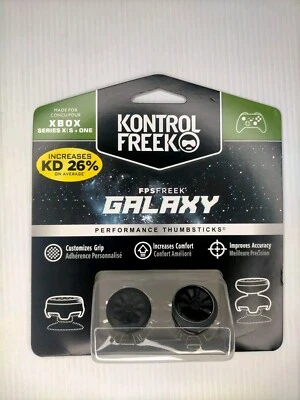 KontrolFreek FPS Performance Galaxy XBOX Thumbstick Grip Control Black TRACKED  - Image 1 of 3
