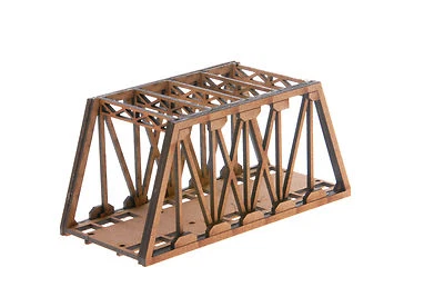 N-BR004 Single Track Short Girder Rail Bridge N Gauge Model Laser Cut Kit - Image 1 of 3