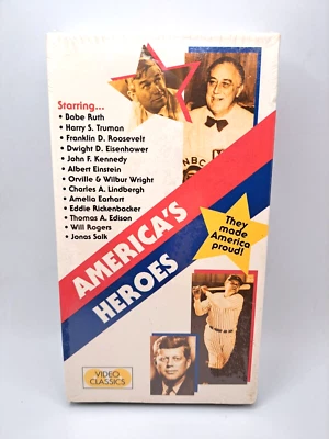 America's Heroes VHS John F. Kennedy Charles Lindbergh Harry Truman Will Rogers - Image 1 of 4