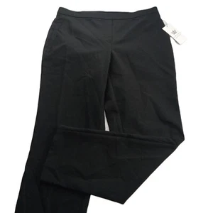 Chaus Women's Ankle Dress Pant Size 4 Black Pull-On Stretch Tulip Hem - Picture 1 of 9