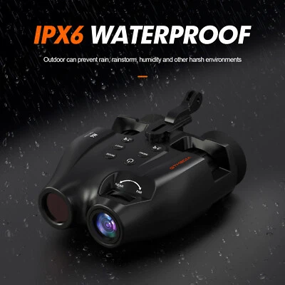 Occhiali per visione notturna casco e binocolo montato sulla testa occhiali digitali infrarossi - Immagine 1 di 4