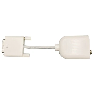 Genuine Apple DVI to Video Adapter M9267G Composite / RCA & S-Video - Image 1 of 4