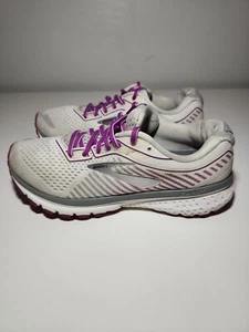 Brooks Ghost 12 Women's Size 7.5 Running Shoes White Purple - Picture 1 of 9