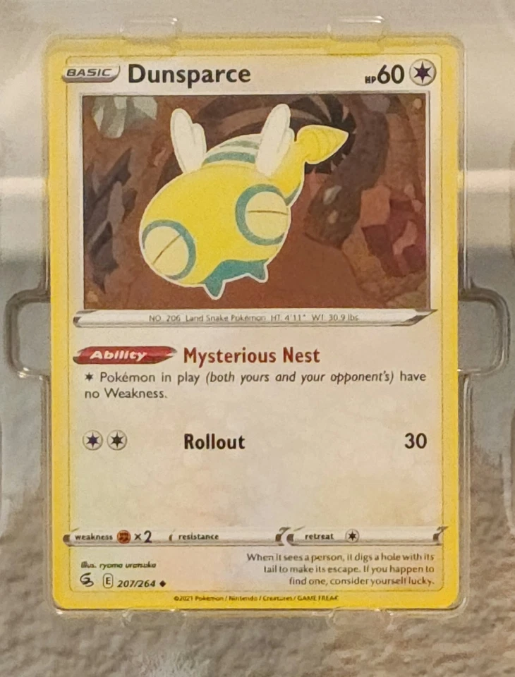 Pack Fresh Dunsparce 207/264 Fusion Strike Pokemon Card MINT - Image 1 of 1