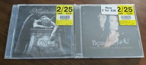 2 new! CDS 2004 NIGHTWISH ONCE 2014 BEAUTY & THE BEAT TURUNEN TERRANA SYMPHONIC - Picture 1 of 2