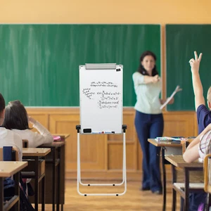 36× 24 White Board Whiteboard with Stand Magnetic Dry Erase Board Double Sided - Picture 1 of 22