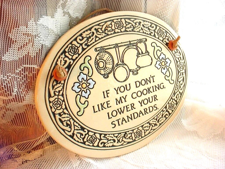 Vintage Trinity Pottery Wall Plaque If You Don't Like My Cooking - Image 1 of 4