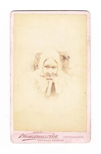Victorian? CDV Photograph On Card Portrait Of A Lady Brown Barnes Bell - Picture 1 of 2