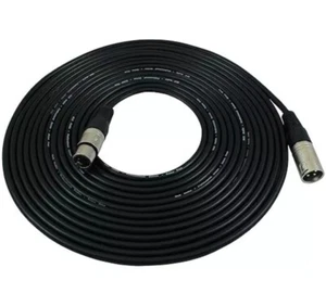 GLS Cavo Microfono Audio XLR-M a XLR-F (25 piedi, Nero) - Foto 1 di 6