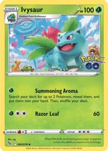 Ivysaur Regular Stamped 002/078 Pokémon Go *PACK FRESH* - Picture 1 of 1