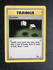 Pokemon Fossil Gambler 60/62 Card 1999 WOTC LP