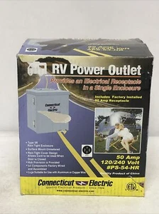 Connecticut Electric PS-54-HR 50 Amp 120/240 Volt Exterior RV Power Outlet - Picture 1 of 4