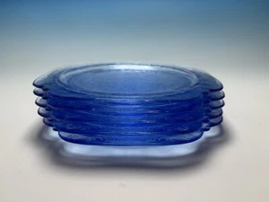 Set Of 5 Recollection Blue by Indiana Glass Dinner Plates 10.25” - Picture 1 of 8