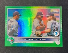 🔥 2022 Topps Series 1 1st Edition Green Foil #'d /150 Toronto Blue Jays #109 🔥