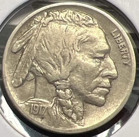 1917-D BUFFALO NICKEL GRADES EXTRA FINE NICE  ACTUAL COIN  #C13966 Cover