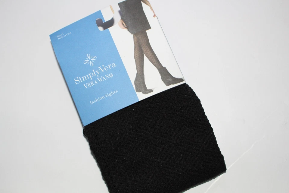  Medias negras de moda Simply Vera Wang talla 1 para mujer nuevas con etiquetas  Foto 1 de 2