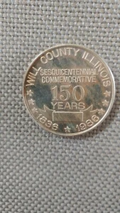 Illinois 1836 - 1986. 150 Years  sesquicentennial Commemorative    WILL COUNTY - Picture 1 of 2
