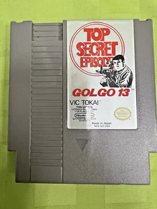 Golgo 13 Top Secret Episode Nintendo NES, 1988 Authentic Tested  game cartridge - Picture 1 of 8
