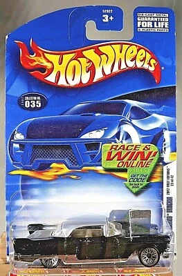 Hot Wheels #35 2002 primera edición 23/42 57 Cadillac Eldorado Brougham negro con encaje Foto 1 de 4