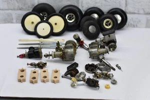 Lot of Vintage Model Airplane Parts and Pieces Motor -  Japan - Picture 1 of 12