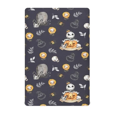 Sábanas para Cuna para Niños Halloween Calaveras Horror Monstruos Niño Bebé Niña Sábana... Foto 1 de 4