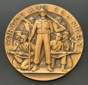 For God and Country American Legion School Award Medal - Picture 1 of 2