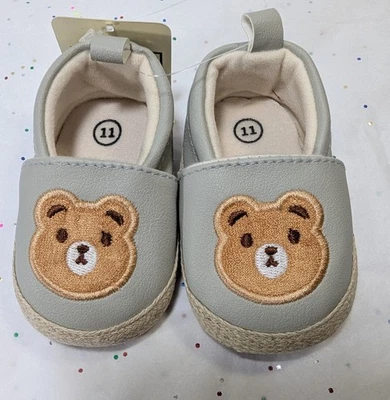 детские туфли медведи 9-12 месяцев, включают хорошую сумку для подарка и держать их в шкафу - Изображение 1 из 3
