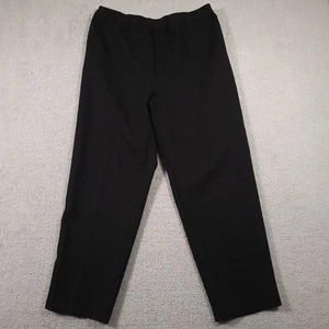 Vtg 90s Bend Over Levi's Pull On Pants Women's 18W Black Elastic Waist High Rise - Picture 1 of 14