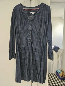 Boden Button Pocket Denim Dress 12L - Picture 1 of 2