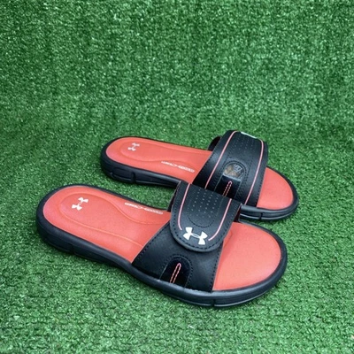 Black / Neon Kids Boys Girls Unisex Size 2Y Under Armour Sandals 4501236584 - Image 1 of 4