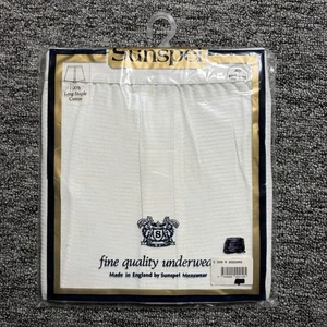 Sunspel Underwear Briefs Mens W40 White 100% Long Staple Cotton England Vintage - Picture 1 of 4