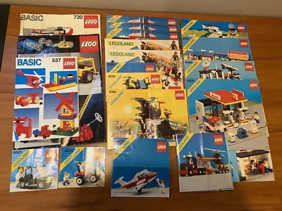 Vintage Large Lot Lego Legoland Booklets Instructions Catalogs - Image 1 of 4