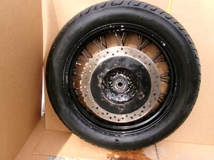 2000 00 Honda Shadow 750 VT750 front wheel mag rim rotor - Picture 1 of 15