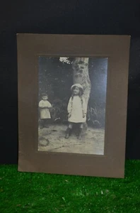 ANCIEN PORTRAIT PHOTO ARGENTIQUE SUR CARTON PUBLICITAIRE - Imagen 1 de 1